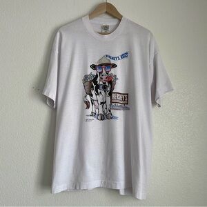 Vintage Hershey's Chocolate World printed t-shirt, white, L